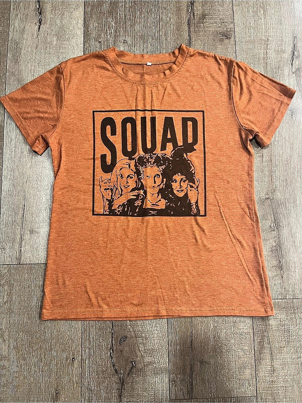 Hocus Pocus SQUAD Graphic Tee in Orange Size Medium
